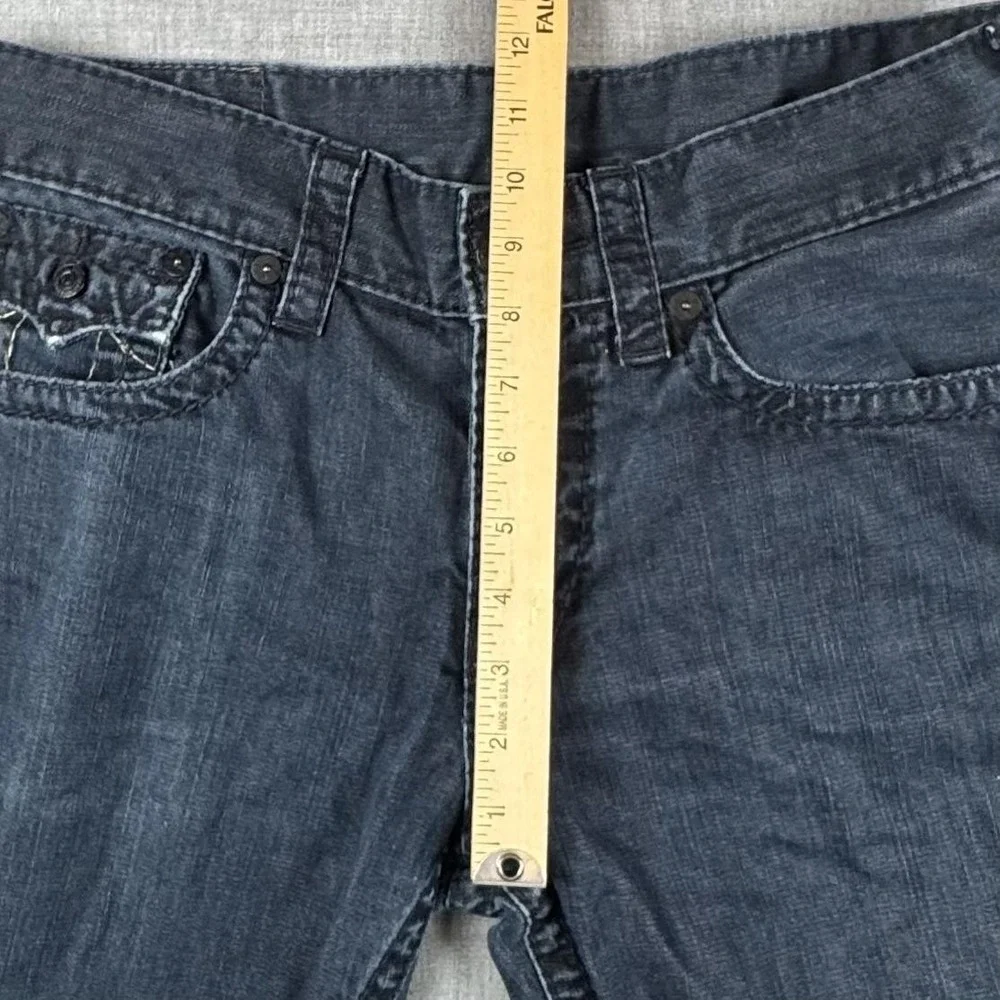 True Religion Section Straight Jeans Mens 33x31 Blue Dark Wash Regular Fit Denim